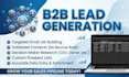 do b2b lead generation, targeted email list and web research