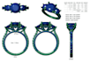 create professional jewelry cad design and 3d ring model