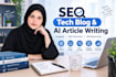 write SEO optimized tech blog posts and technology articles