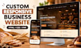 build a custom responsive business website using HTML CSS PHP