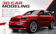 do 3d car modelling, 3d vehicle design, 3d printing
