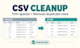 clean one small CSV file with python