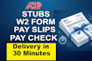 do stubs, calculate taxes and convert data to PDF