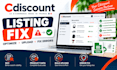 fix cdiscount product listing errors and optimize your catalog