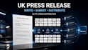 write UK press release, submit press release and UK PR distribution