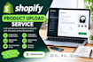 shopify product upload service