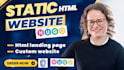 build super fast static website html css landing page fix static hugo website