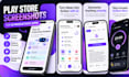 design play store screenshots for ai productivity apps