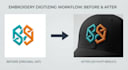 digitize your logo for 3d puff cap embroidery