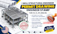 structural engineer permit drawing engineer stamp for ca tx fl ny and nc