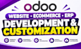 odoo website design, build odoo ecommerce, set up odoo API integration and erp