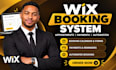 design wix home page calendar forms payment setup automated booking system