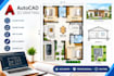 create autocad 2d drawings, floor plans, cad drafting and technical plans