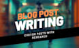 write blog post for your business
