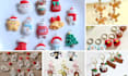 design 3d christmas fidget clicker toys and festive keychains