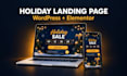 design holiday landing page wordpress landing page black friday landing page