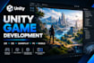 develop a 2d, 3d unity game as your unity game developer