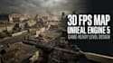 create 3d fps game map, ue5 game map, multiplayer fps map, 3d shooter game map
