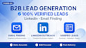 do b2b lead generation and linkedin email finding