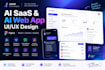 design ai saas and ai web app UI UX in figma