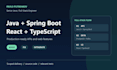 build java spring boot and react web applications