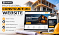 build wordpress construction website with portfolio and quote request forms
