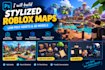 build stylized roblox maps, low poly assets and 3d models