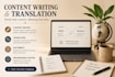 do something good at content writing and translation