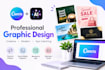 design flyers, banners and social media graphics