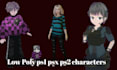create rig animate psx ps1 ps2 low poly 3d characters retro style game character