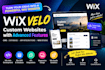 build wix velo website with custom code, cms and wix studio