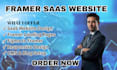 design modern framer saas website landing page