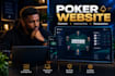build a custom poker website for training and play money