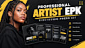design a clickable artist epk electronic press kit for musicians