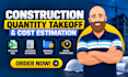 do accurate material take off, quantity takeoff construction cost estimation