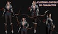 model custom low poly 3d character video game asset rigging and animation