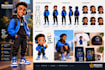 create ai character design mascot and cartoon concept art consistent character
