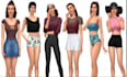 make sims 4 avatar and character model with sims 4 outfit using cc and mod