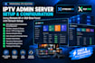 setup xtream ui and xui panel, drm script, restream setups and security