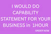 create a capability statement for your business