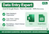 do data entry, excel work, copy paste, and fast typing accurately