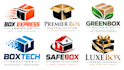 design a professional , packaging, geometric, cube, or modern box logo