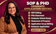 expertly edit your sop, phd statement and graduate school application essay