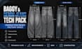 create baggy jeans tech pack and denim jeans tech pack for production use