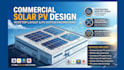 do commercial solar pv design, roottop solar layout and pv system engineering