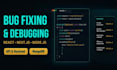 debug  fix bugs in  react nextjs nodejs express or mongodb