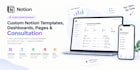 design custom notion template dashboard pages and consultation