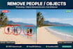 remove people objects background from photo