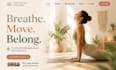 design squarespace yoga studio website wellness classes retreat booking website