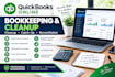 do quickbooks online bookkeeping, cleanup, catch up and reconciliation